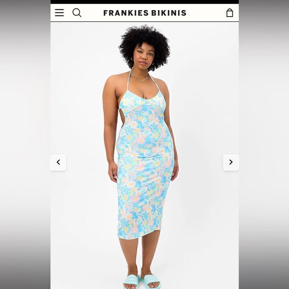 NWT Frankie’s Bikinis Terry coverup dress